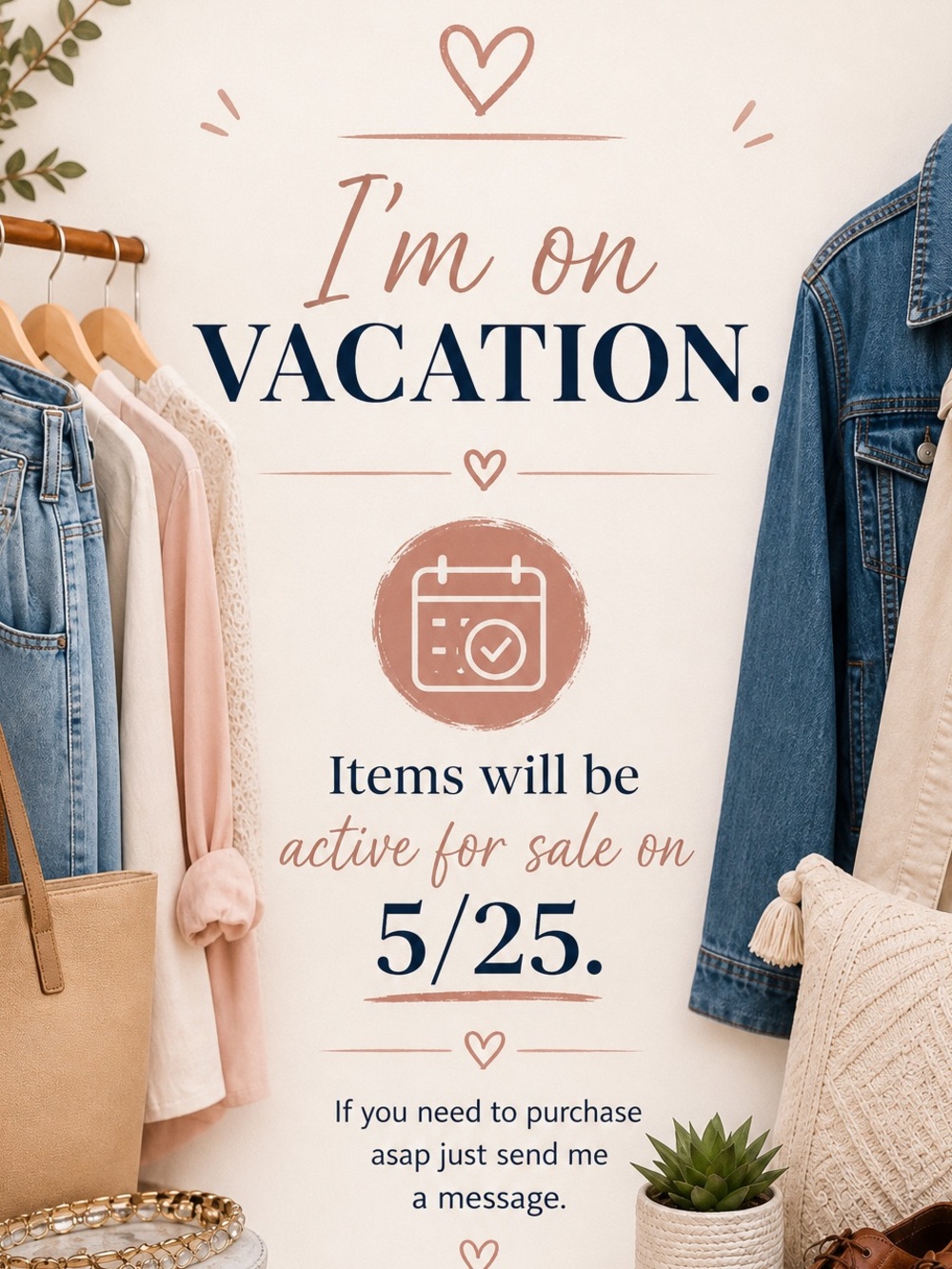 I'm on vacation !!